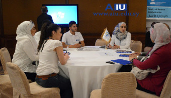 افتتاح اللقاء التعريفي بالجامعة العربية الدولية واختصاصاتها في فندق شيراتون دمشق