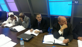   President of the Arab International University participate in a meeting of Arab Council for the Governorship of Arab Universities  Arab International University (AIU) represented by its rector, Prof. Dr. Mohammed Maher Kabakibi, participated in forty-ni