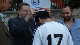 IT Wins University Football Championship (six players)