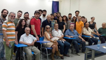  لقاء مع الفنانة  التشكيلية السورية المغتربة هالة الفيصل في الجامعة العربية الدولية.