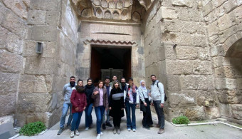 زيارة علمية لطلاب الجامعة العربية الدولية - كلية الهندسة المعمارية إلى قلعة دمشق التاريخية