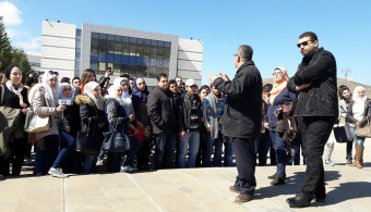  رحلة علمية إلى مقر الجامعة في غباغب  لطلاب  كلية الهندسة المعمارية مادة التصميم المعماري 3 ومادة نظم الإنشاء
