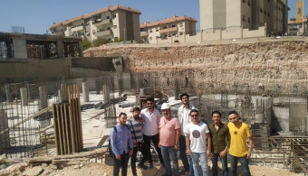 Training the second group of students of the Faculty of Civil Engineering in the engineering workshops of the LAMA Engineering Construction Company