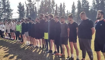 The opening match of the Syrian Rugby League included the Arab International League team