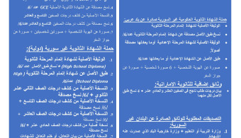 اعلان بدء تسجيل الطلاب المستجدين والمقبولين بمفاضلة العام الدراسي 2025-2026